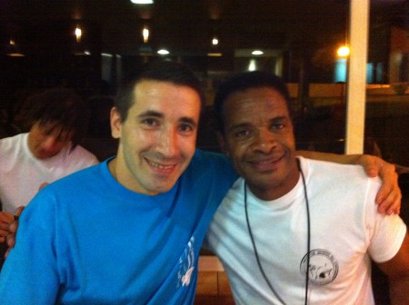 Prof. Gaúcho com M. Bandeira