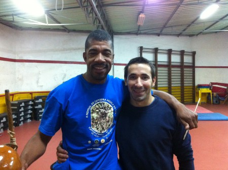 Prof. Gaúcho com Prof. Pai de Santo